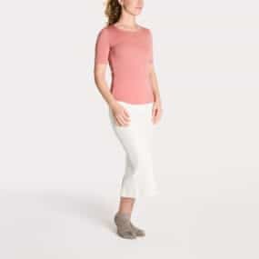 【NONCODE】Fabina Wool Two Tone Frill T-Shirt Fabina Wool Two Tone Frill T-Shirt - 논코드